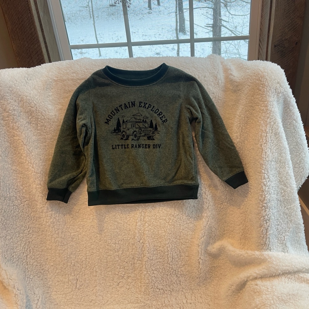 Carter's Green Mountain Explorer Crewneck Soft Sweatshirt